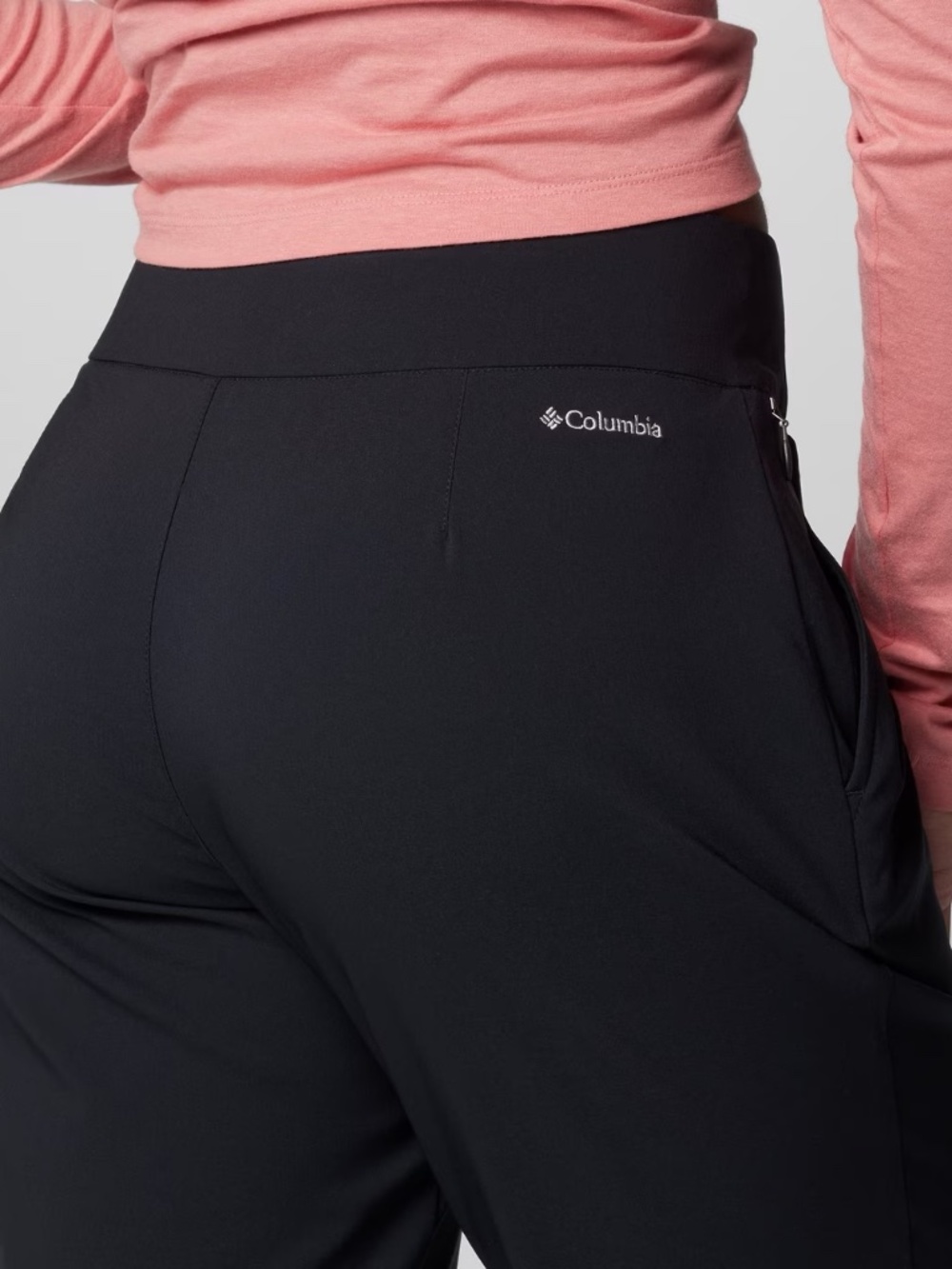 TWO PAIR Columbia All Seasons Pull-On Pants, Size XL, Black and Nocturnal (Blue) - Picture 8 of 12